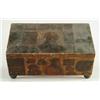 Image 1 : Lot# 141  ANTIQUE DECOUPAGE DOCUMENT BOX.  