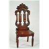 Image 1 : Lot# 148  VICTORIAN GOTHIC REVIVAL WALNUT CARVED CHAIR.  