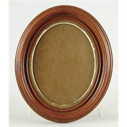 Lot# 152  LOT OF FOUR OVAL DEEP WALNUT FRAMES.  