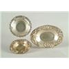 Image 1 : Lot# 157  THREE FANCY STERLING DISHES.  