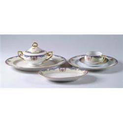 Lot# 158  68-PIECE BAVARIAN DINNER SERVICE IN THE WINDSOR PATTERN.  