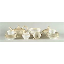 Lot# 159  DECORATED TEA SERVICE FOR TWELVE.  