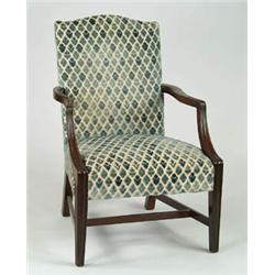 Lot# 163  MAHOGANY FEDERAL STYLE LOLLING CHAIR.  