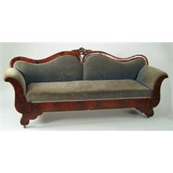 Lot# 172  VICTORIAN MAHOGANY SOFA.  