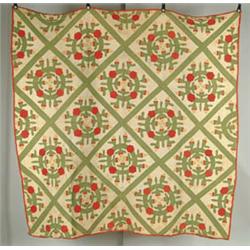 Lot# 173  PAIR OF APPLIQUÉD QUILTS.  