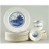Image 1 : Lot# 181  48-PIECE BLUE AND WHITE WEDGWOOD COLBY COLLEGE LUNCHEON SERVICE.  
