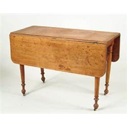 Lot# 184  SHERATON BIRCH DROP LEAF TABLE.  