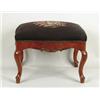 Image 1 : Lot# 188  VICTORIAN CARVED WALNUT AND NEEDLEWORK STOOL.  