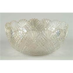 Lot# 190  CUT GLASS BOWL.  