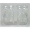 Image 1 : Lot# 191  PAIR OF CUT GLASS VASES.  