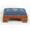Image 1 : Lot# 193  NEEDLEWORK TOP FOOTSTOOL.  