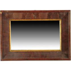 Lot# 195  MAHOGANY EMPIRE MIRROR.  