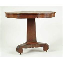 Lot# 202  MAHOGANY EMPIRE CENTER TABLE.  