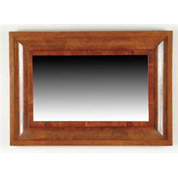 Lot# 203  EMPIRE MAHOGANY OGEE MIRROR.  