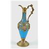 Image 1 : Lot# 204  INTERESTING EUROPEAN GLASS AND BRASS EWER.  