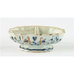 Lot# 206  18TH/19TH CENTURY DELFT TYPE FOOTED DISH.  
