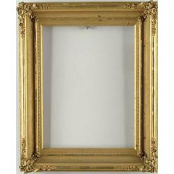Lot# 209  GESSO DECORATED 19TH CENTURY GILT FRAME.  