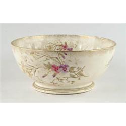 Lot# 211  DECORATED IRONSTONE PUNCHBOWL.  