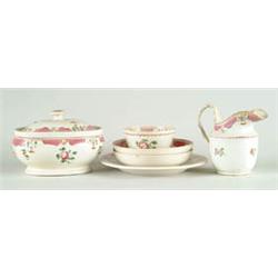 Lot# 212  SIX PIECES OF DECORATED EARLY SOFT PASTE.  