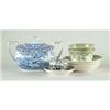 Image 1 : Lot# 213  EIGHT PIECES OF EARLY TRANSFERWARE PORCELAIN.  
