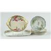 Image 1 : Lot# 216  LOT OF EIGHT HAND PAINTED PIECES.  