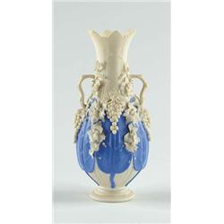 Lot# 218  GRAPE DECORATED PARIAN VASE.  