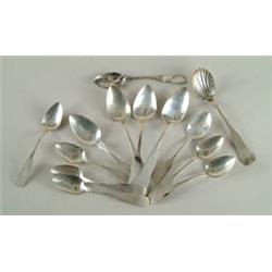 Lot# 227  MISCELLANEOUS LOT OF THIRTEEN COIN SILVER SPOONS.  