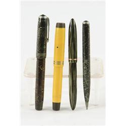 Lot# 232  LOT OF THREE COLLECTIBLE PENS AND ONE PENCIL.  