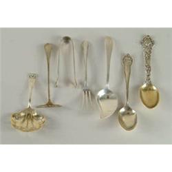 Lot# 248  SIX PIECES OF MISCELLANEOUS STERLING FLATWARE.  