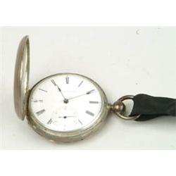 Lot# 283  COIN SILVER HUNTER CASE E. HOWARD & CO., BOSTON POCKET WATCH.  