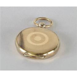 Lot# 288  YELLOW GOLD UNMARKED LOCKET.  