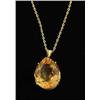 Image 1 : Lot# 304  18K GOLD AND TOPAZ NECKLACE.  