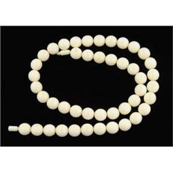 Lot# 310  IVORY BEAD NECKLACE.  