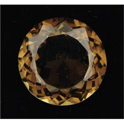 Lot# 326  UNMOUNTED LARGE ROUND SMOKEY TOPAZ.  