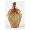 Image 1 : Lot# 360  EUROPEAN/ENGLISH PICTORIAL POTTERY FLASK.  