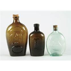 Lot# 367  LOT OF THREE FLASKS.  
