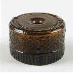 Lot# 371  BLOWN THREE MOLD INKWELL.  