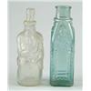 Image 1 : Lot# 394B.  AQUA CATHEDRAL PICKLE AND POLAND SPRING WATER BOTTLE.  
