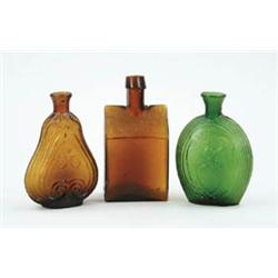 Lot# 399E.  E. G. BOOZ’S OLD CABIN WHISKEY BOTTLE.  