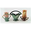 Image 1 : Lot# 413  THREE PIECES OF ROSEVILLE POTTERY.  