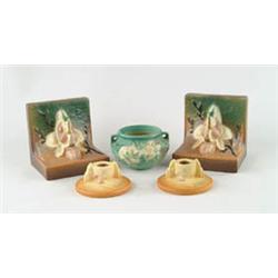 Lot# 414  FIVE PIECES OF ROSEVILLE POTTERY.  