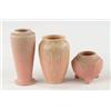 Image 1 : Lot# 418  THREE ROOKWOOD VASES.  