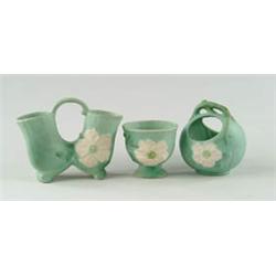 Lot# 451  THREE PIECES OF WELLER POTTERY.  