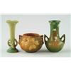 Image 1 : Lot# 459  THREE PIECES OF ROSEVILLE POTTERY.  