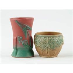 Lot# 464  TWO WELLER VASES.  