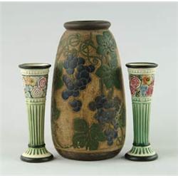 Lot# 465  THREE PIECES OF WELLER POTTERY.  