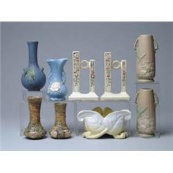 Lot# 466  NINE PIECES OF WELLER POTTERY.  
