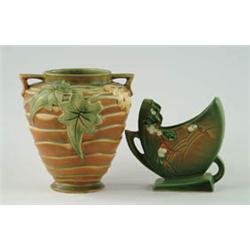 Lot# 478  TWO PIECES OF ROSEVILLE POTTERY.  