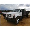 Image 1 : 1998 CHEVROLET 7500 FLATBED DUMP, VIN/SN:1GBM7H1M3WJ110576 - S/A, CAT DIESEL ENGINE, A/T, 16' FLATBE