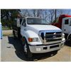 Image 2 : 2007 FORD F750 SUPER DUTY DUMP, VIN/SN:3FRX75587V514117 - S/A, C17 ACERA CAT DIESEL ENGINE, 6 SPEED
